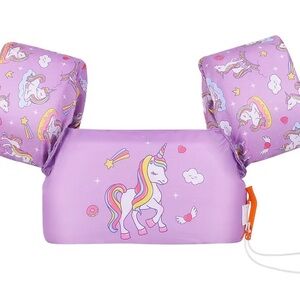Kids Unicorn Floatation Swim Vest - Purple